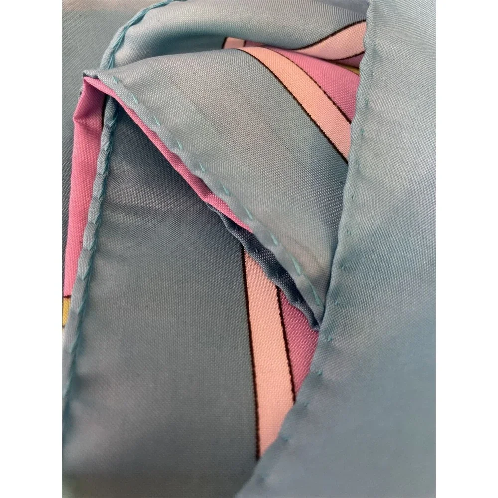 Vintage Gentilucci Colorful Art Deco Scarf/Headwrap Made in Italy